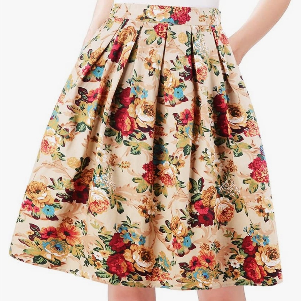 Vintage Floral Skirt 🌺